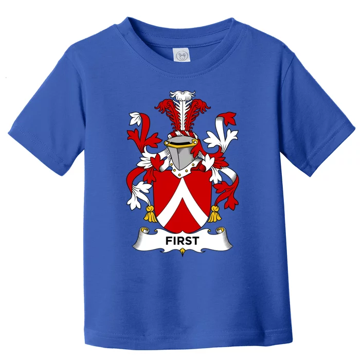 First Coat Of Arms Funny Gift Family Crest Cute Gift Toddler T-Shirt