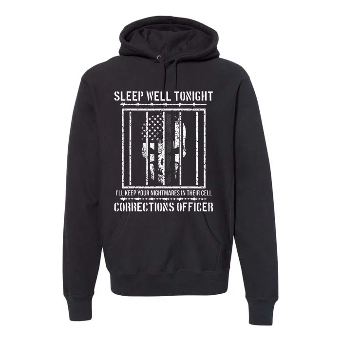 Funny Corrections Officer Proud Correctional Officer Premium Hoodie