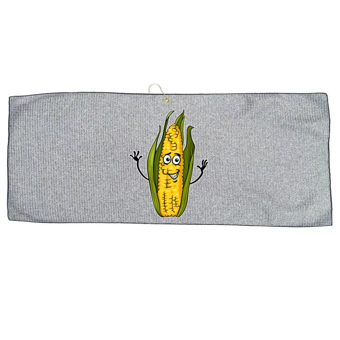 Funny Corn On The Cob Farmers Food Large Microfiber Waffle Golf Towel