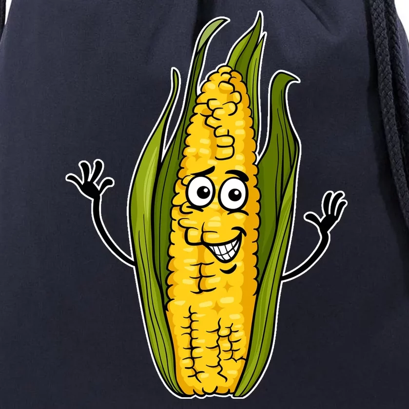 Funny Corn On The Cob Farmers Food Drawstring Bag