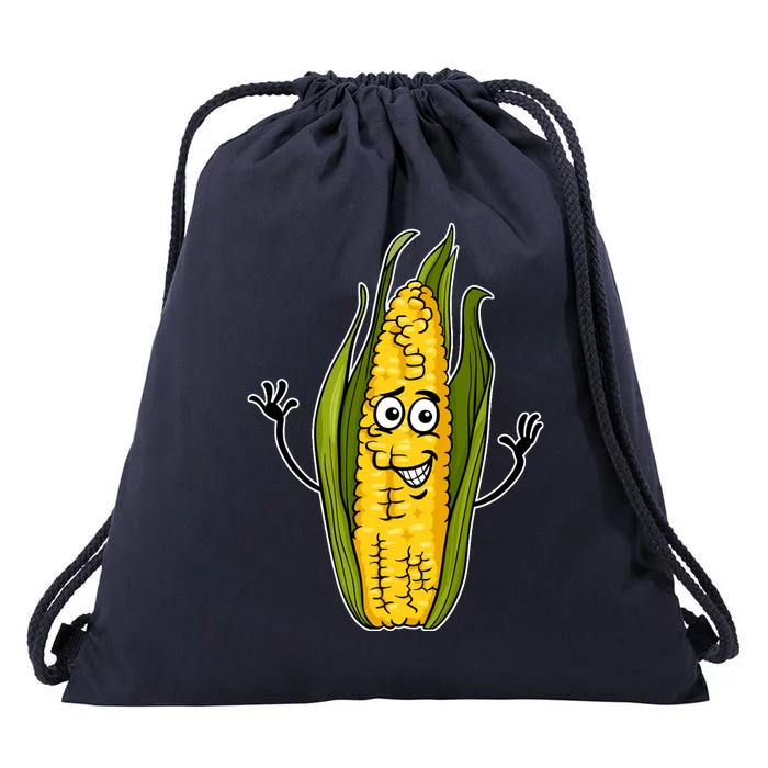 Funny Corn On The Cob Farmers Food Drawstring Bag