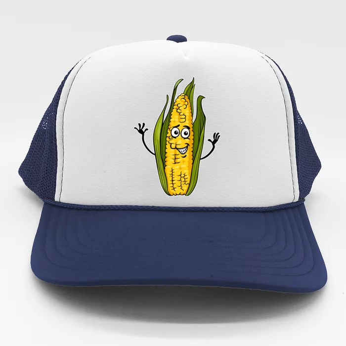 Funny Corn On The Cob Farmers Food Trucker Hat