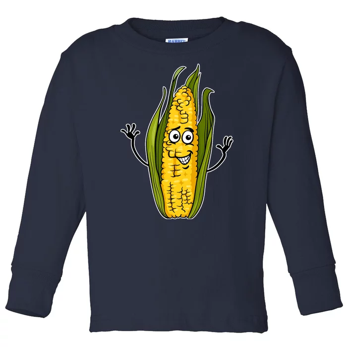 Funny Corn On The Cob Farmers Food Toddler Long Sleeve Shirt