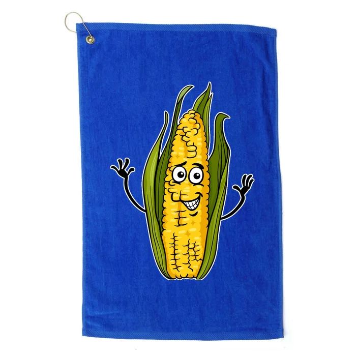 Funny Corn On The Cob Farmers Food Platinum Collection Golf Towel