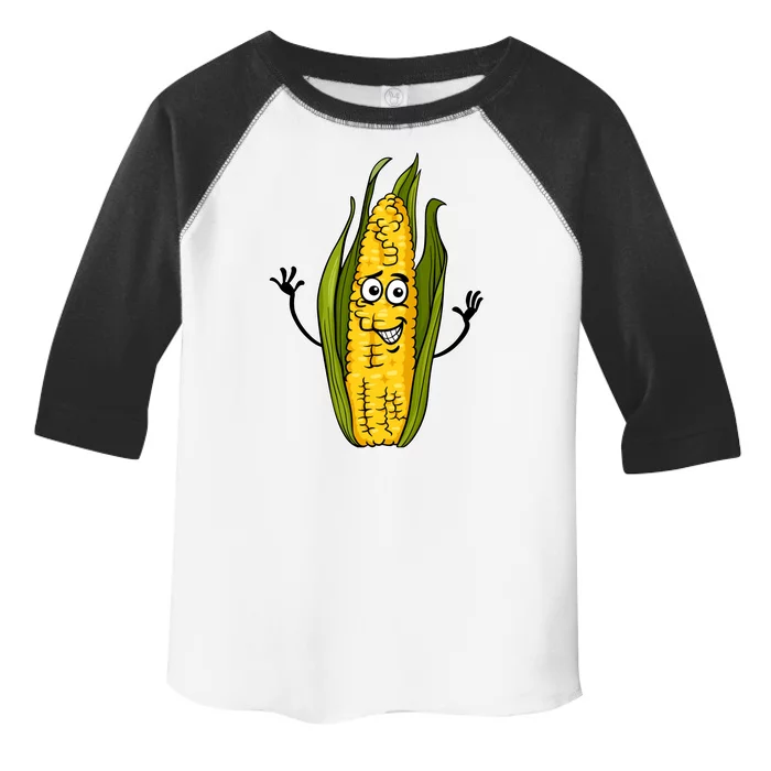 Funny Corn On The Cob Farmers Food Toddler Fine Jersey T-Shirt