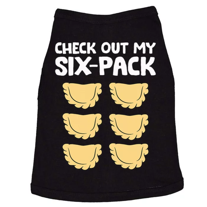 funny Check Out My Six Pack Polish Dumplings Doggie Tank