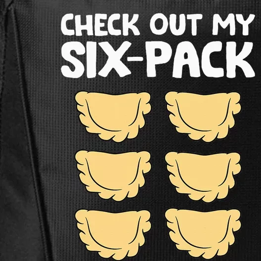 funny Check Out My Six Pack Polish Dumplings City Backpack