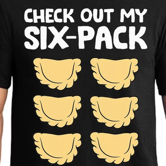 funny Check Out My Six Pack Polish Dumplings Pajama Set