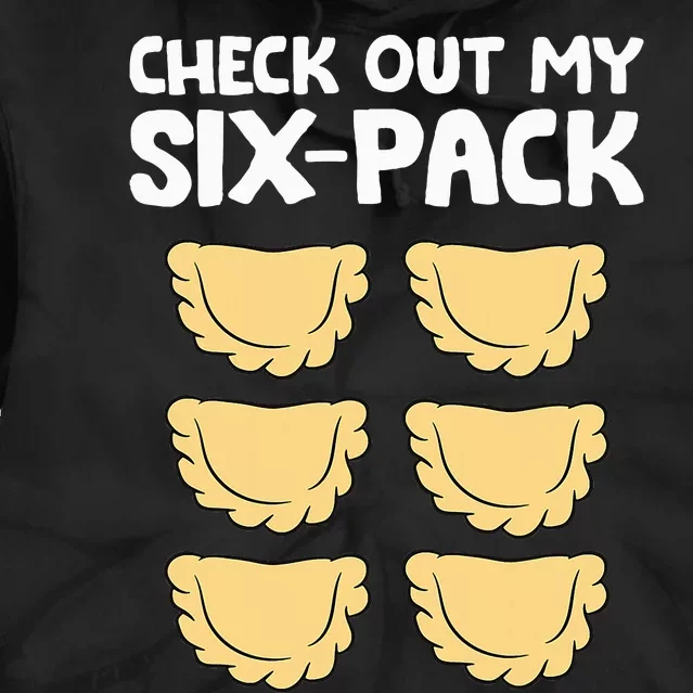 funny Check Out My Six Pack Polish Dumplings Tie Dye Hoodie