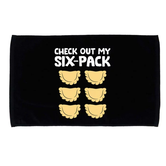 funny Check Out My Six Pack Polish Dumplings Microfiber Hand Towel