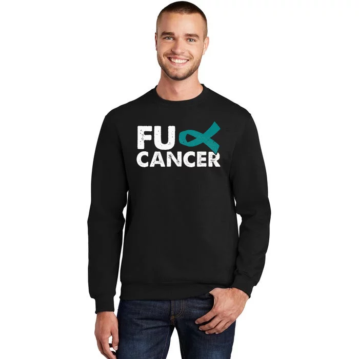 Fuck Cancer Ovarian Cancer Awareness Month Warrior Sweatshirt