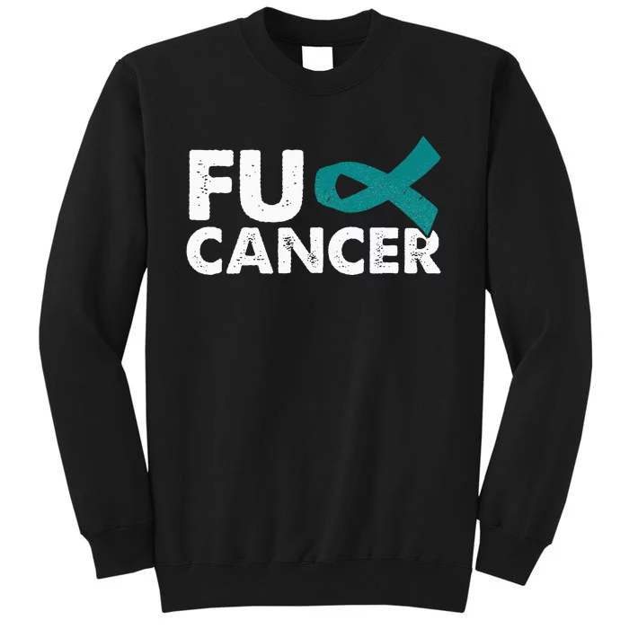 Fuck Cancer Ovarian Cancer Awareness Month Warrior Sweatshirt