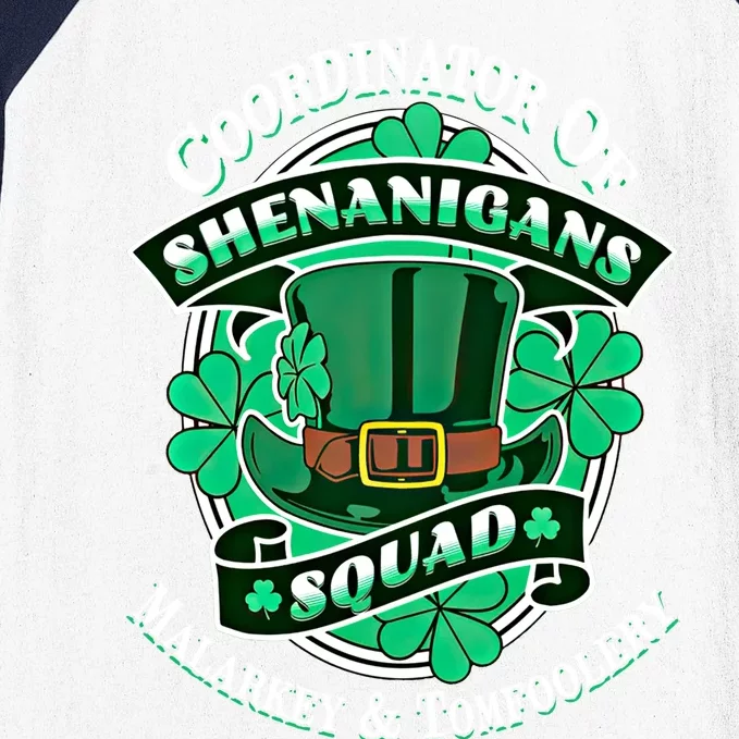 Funny Coordinator Of Shenanigans Squad Malarkey And Tomfoolery Gift Baseball Sleeve Shirt