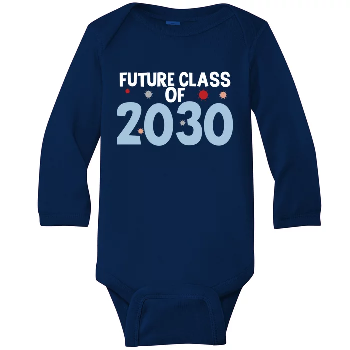 Future Class Of 2030 Cute 4Th Grade Gift Baby Long Sleeve Bodysuit