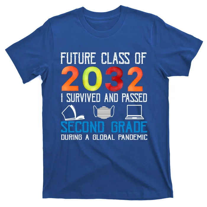 Future Class Of 2032 I Survived And Passed Second Grade Gift T-Shirt