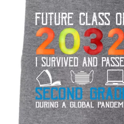 Future Class Of 2032 I Survived And Passed Second Grade Gift Doggie 3-End Fleece Hoodie