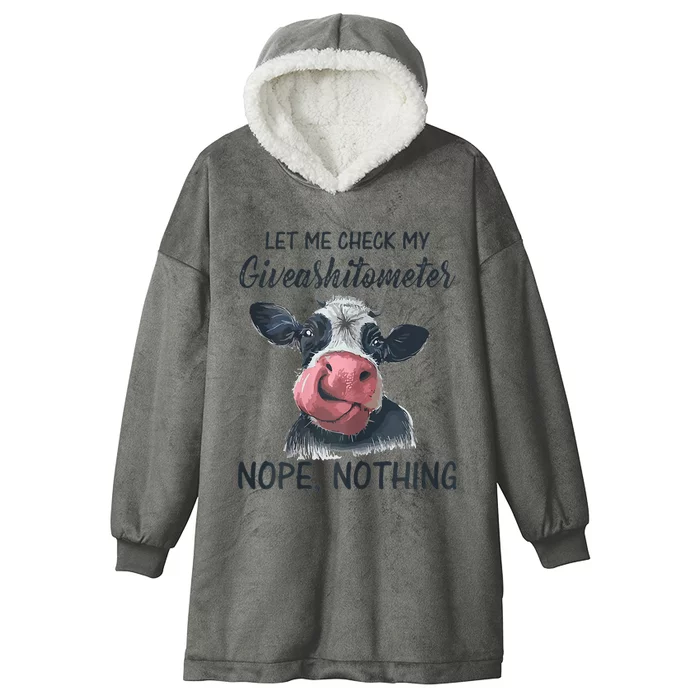 Funny Cow Print Mug Hooded Wearable Blanket