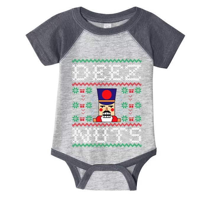 Funny Christmas Pajama Family Xmas Deez Nuts Nutcracker Nut Infant Baby Jersey Bodysuit