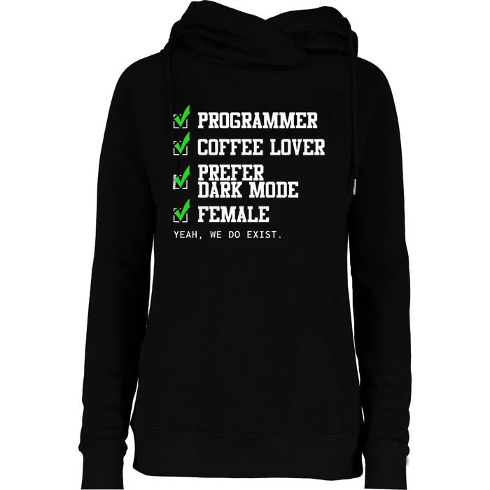 Funny Computer Programmer Software Developer For Women Womens Funnel Neck Pullover Hood