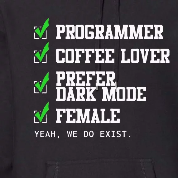 Funny Computer Programmer Software Developer For Women Premium Hoodie