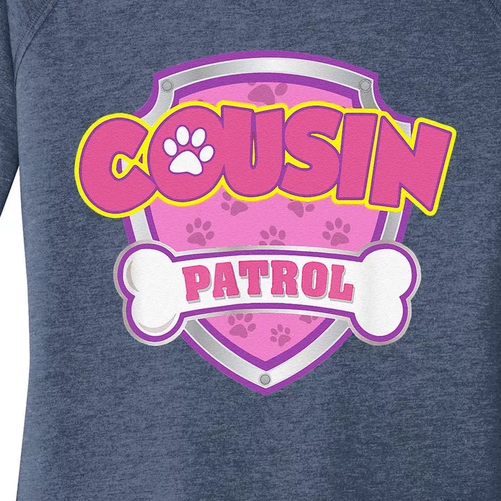 Funny Cousin Patrol Dog Mom, Dad For Women Women's Perfect Tri Tunic Long Sleeve Shirt