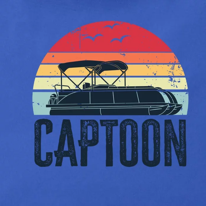 Funny Captoon Pontoon Captain Boating Boat Dad Fathers Day Gift Zip Tote Bag