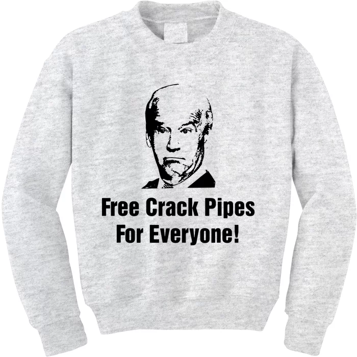 Free Crack Pipes For Everyone Kids Sweatshirt