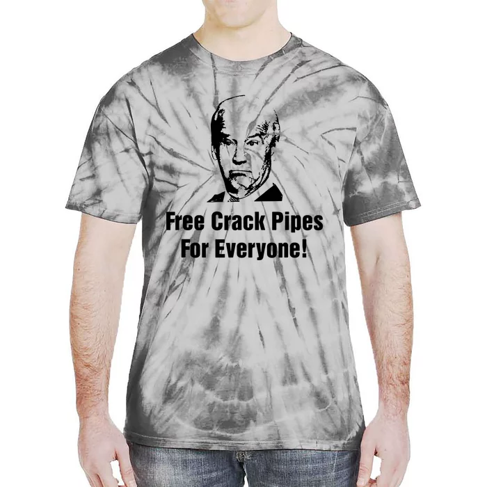 Free Crack Pipes For Everyone Tie-Dye T-Shirt