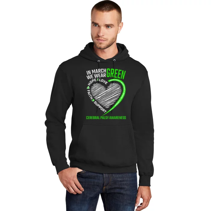 funny Cerebral Palsy awareness green ribbon Hoodie