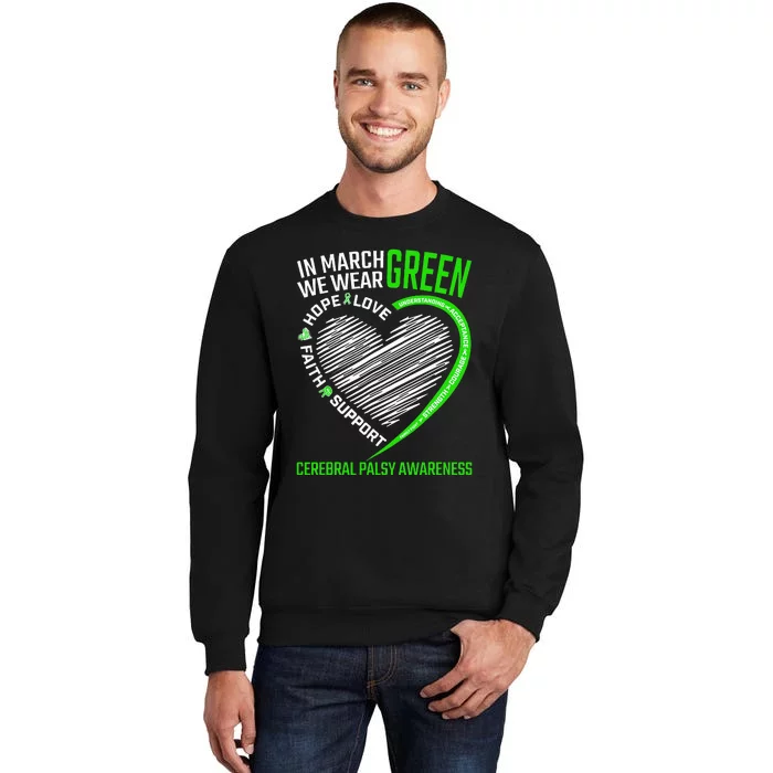 funny Cerebral Palsy awareness green ribbon Sweatshirt