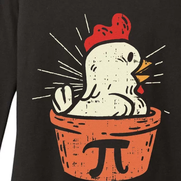 Funny Chicken Pot Pi Day Pie Math Lover Geek Gift 3.14 Womens CVC Long Sleeve Shirt