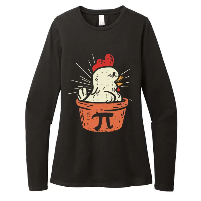 Funny Chicken Pot Pi Day Pie Math Lover Geek Gift 3.14 Womens CVC Long Sleeve Shirt