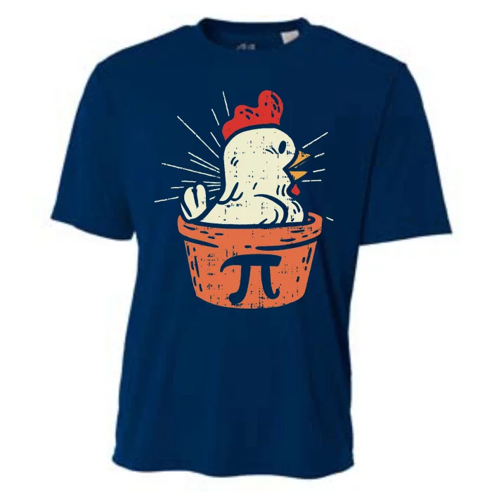 Funny Chicken Pot Pi Day Pie Math Lover Geek Gift 3.14 Cooling Performance Crew T-Shirt