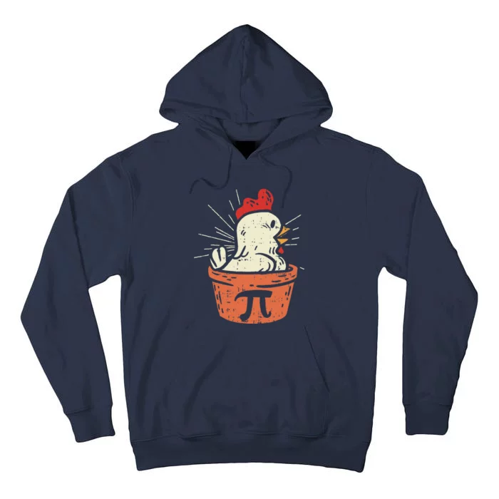 Funny Chicken Pot Pi Day Pie Math Lover Geek Gift 3.14 Tall Hoodie