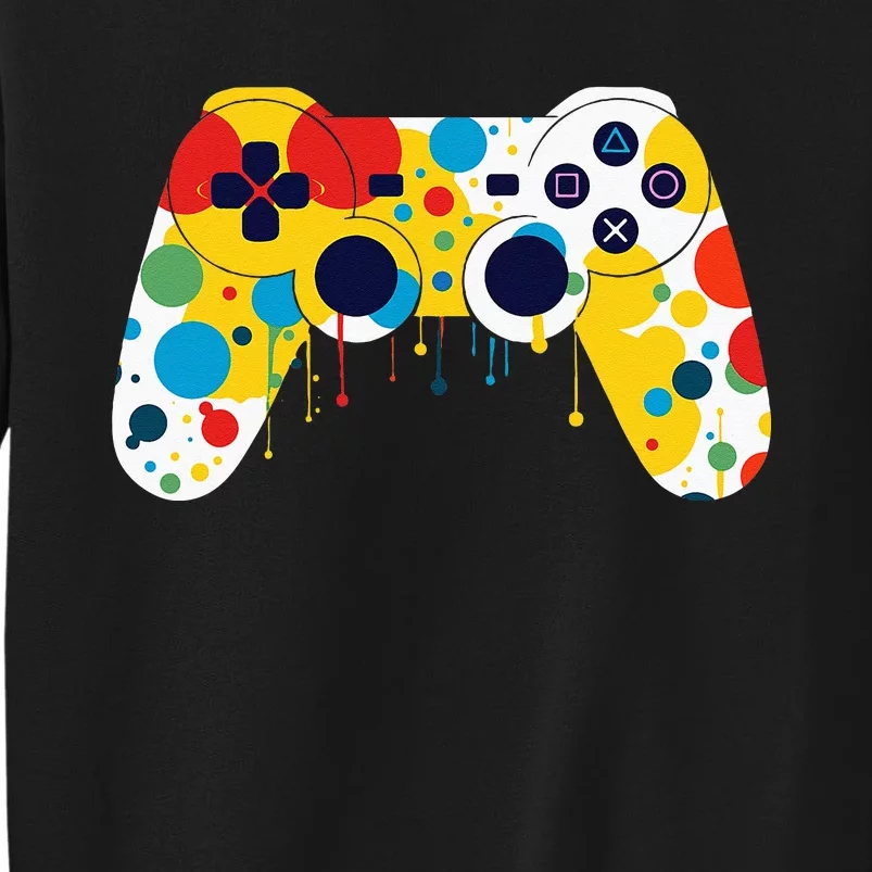 Funny Colourful Polka Dot International Dot Day Video Game Sweatshirt