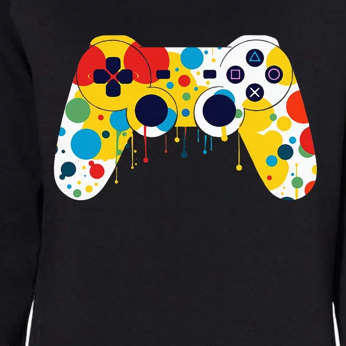 Funny Colourful Polka Dot International Dot Day Video Game Womens California Wash Sweatshirt