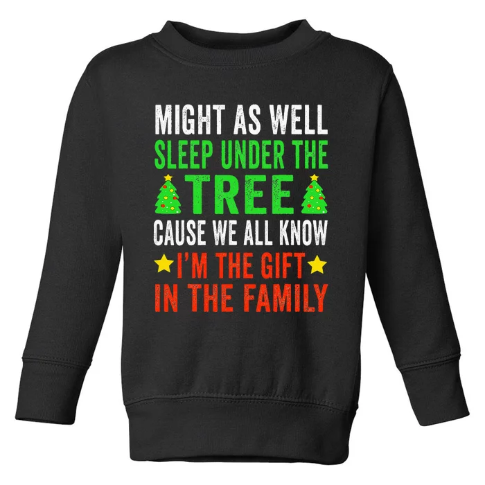 Funny Christmas Pajamas Toddler Sweatshirt