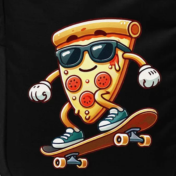 Funny Cheesy Pizza Sunglass Slice Skateboard Impact Tech Backpack