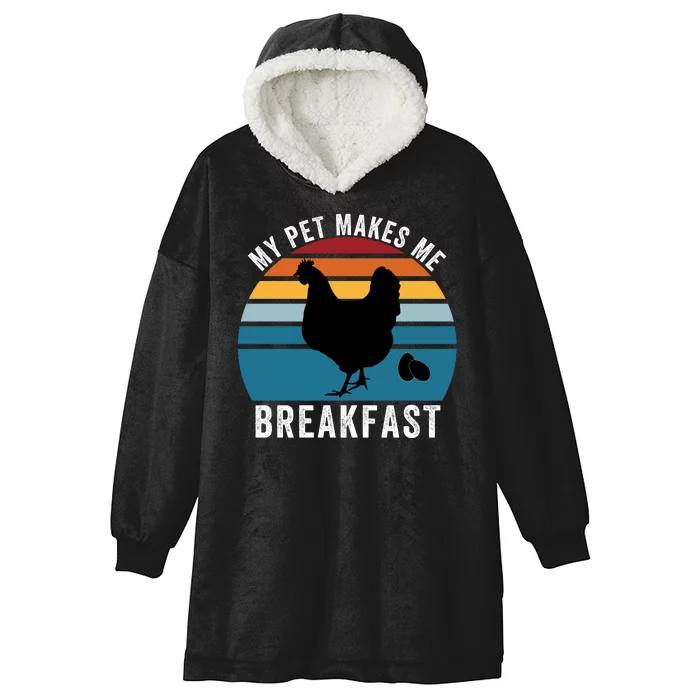 Funny Chicken Pet, My Pet Makes Me Breakfast, Funny Chicken Hooded Wearable Blanket