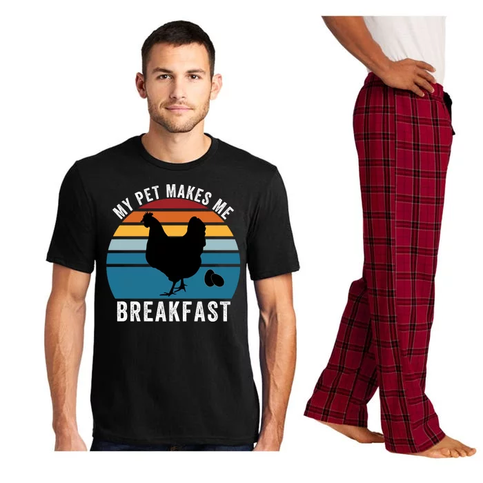 Funny Chicken Pet, My Pet Makes Me Breakfast, Funny Chicken Pajama Set