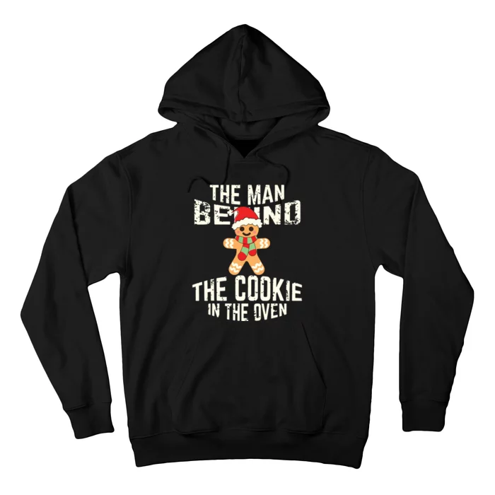 Funny Christmas Pregnancy Shirts Man Behind Cookie Dad To Be Hoodie