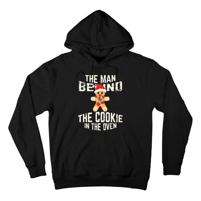 Funny Christmas Pregnancy Shirts Man Behind Cookie Dad To Be Tall Hoodie