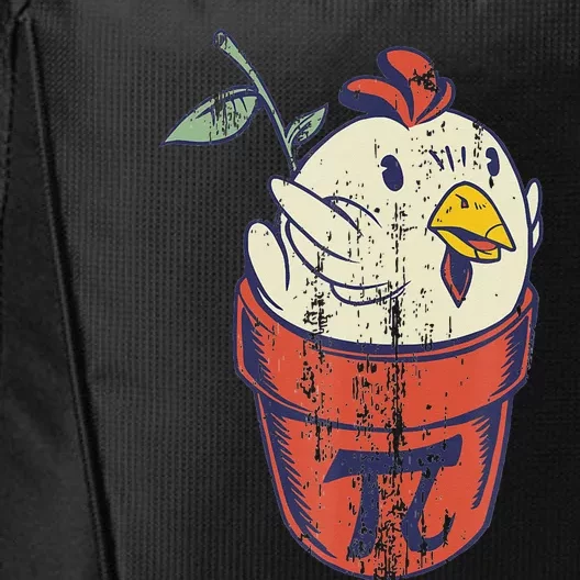 Funny Chicken Pot Pi Day 3.14 Math Teacher City Backpack