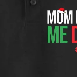 Family Christmas Pajamas Matching Mom Made Me Do It Dry Zone Grid Performance Polo