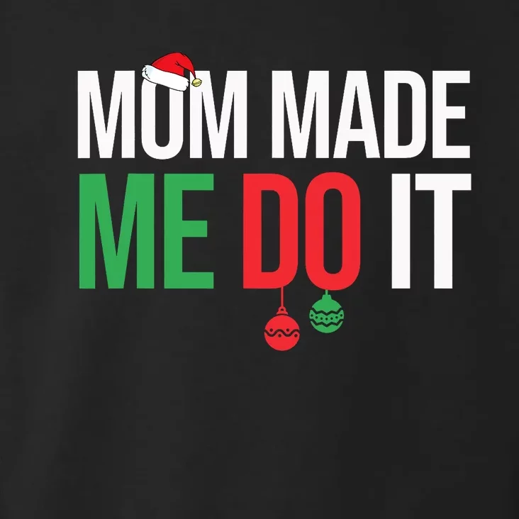 Family Christmas Pajamas Matching Mom Made Me Do It Toddler Hoodie