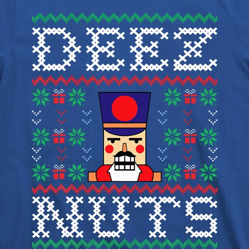 Funny Christmas Pajama Family Xmas Deez Nuts Nutcracker Nut T-Shirt