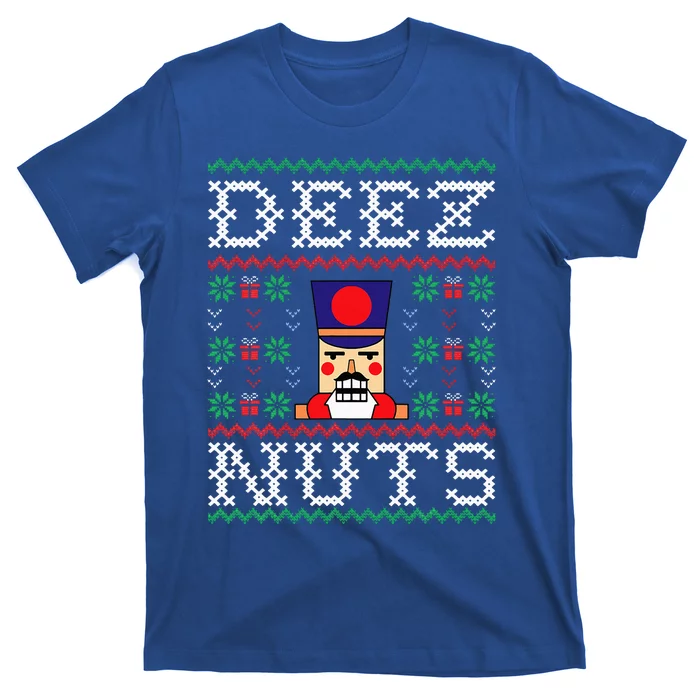 Funny Christmas Pajama Family Xmas Deez Nuts Nutcracker Nut T-Shirt