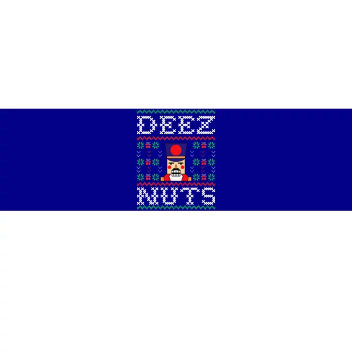 Funny Christmas Pajama Family Xmas Deez Nuts Nutcracker Nut Bumper Sticker