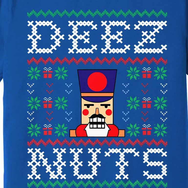 Funny Christmas Pajama Family Xmas Deez Nuts Nutcracker Nut Premium T-Shirt