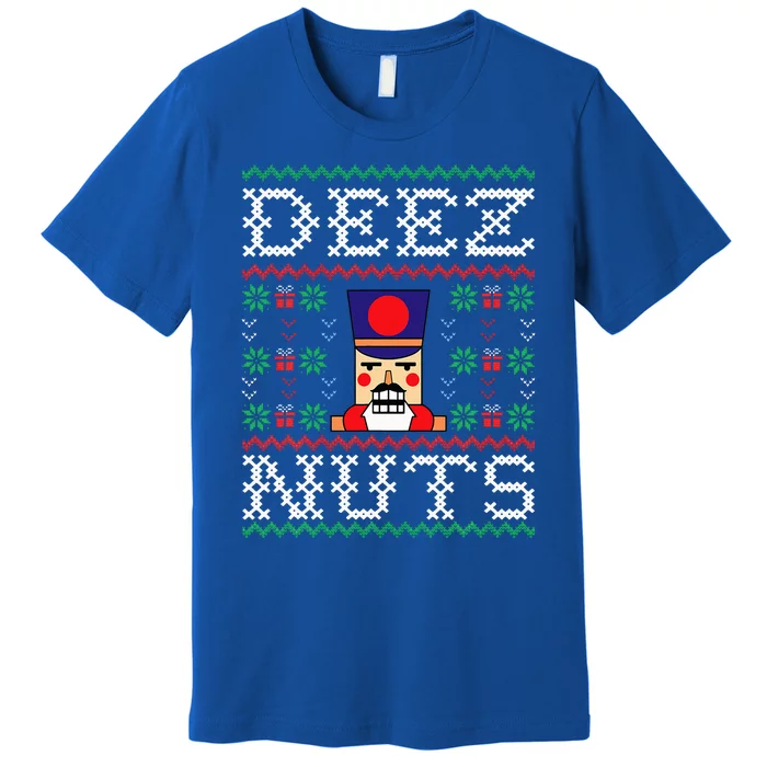 Funny Christmas Pajama Family Xmas Deez Nuts Nutcracker Nut Premium T-Shirt